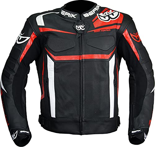 BERiK本革バイクジャケット Amazon | BERIK COW LEATHER JACKET LJ-191326-BK RED 54 | ジャケット